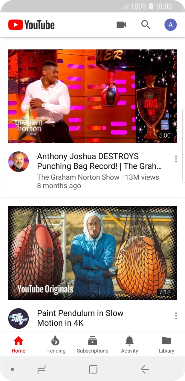 Press the upload icon.