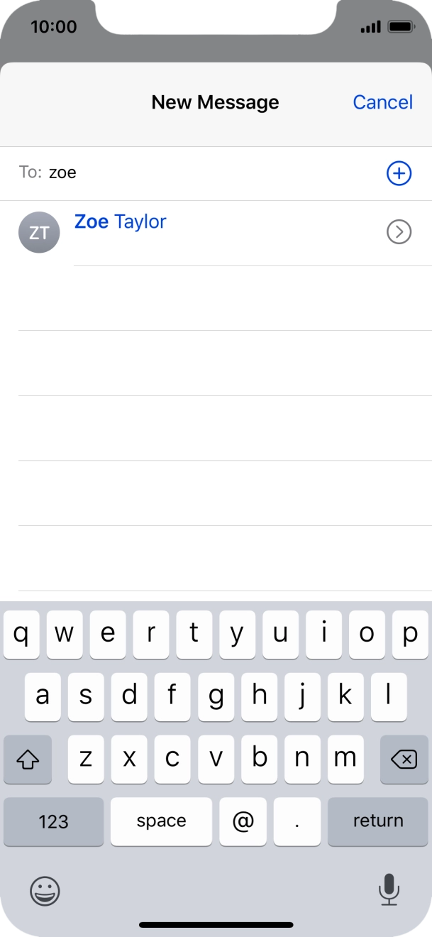 Press the required contact.
