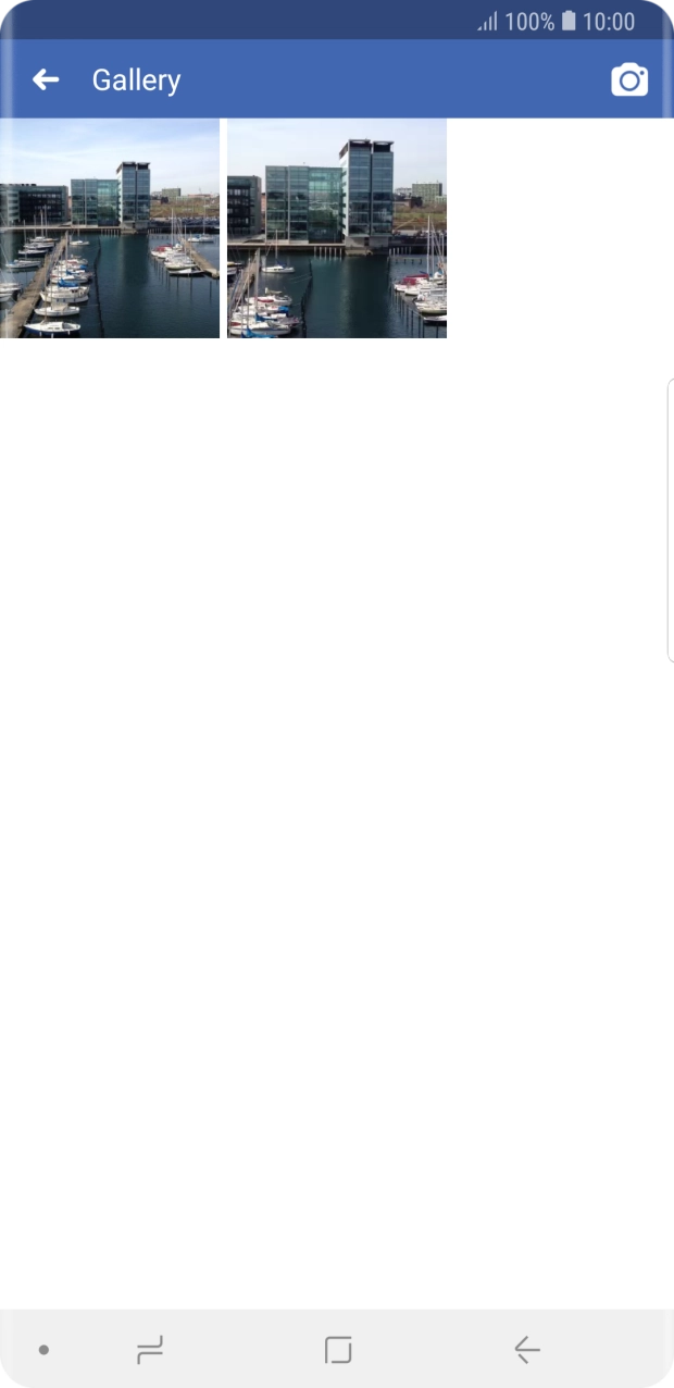 Press the required picture or video clip.