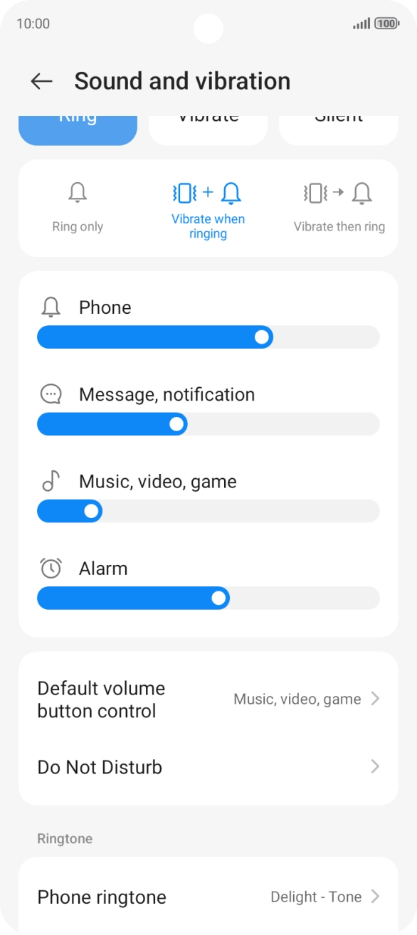 Press Phone ringtone.
