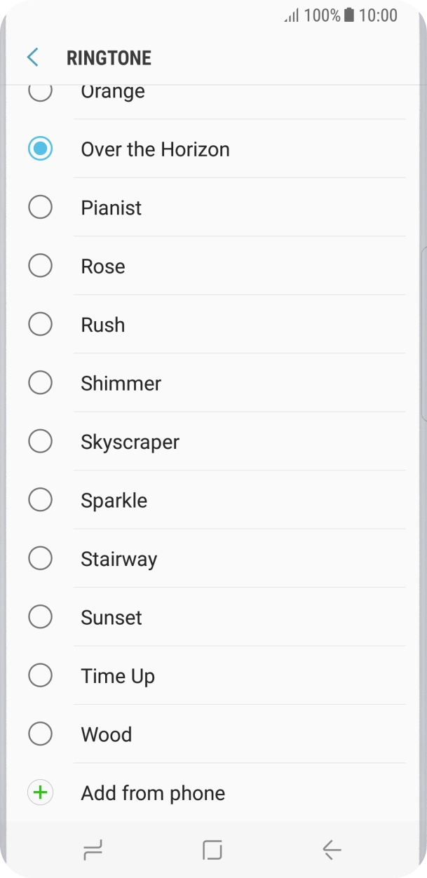 Press Add from phone.