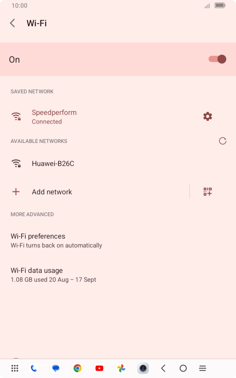 Press the Home key to return to the home screen.