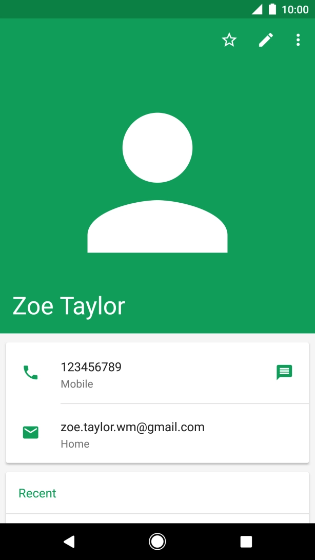 Press the Home key to return to the home screen.