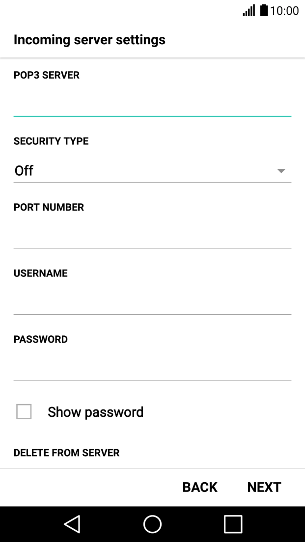 Press the field below 