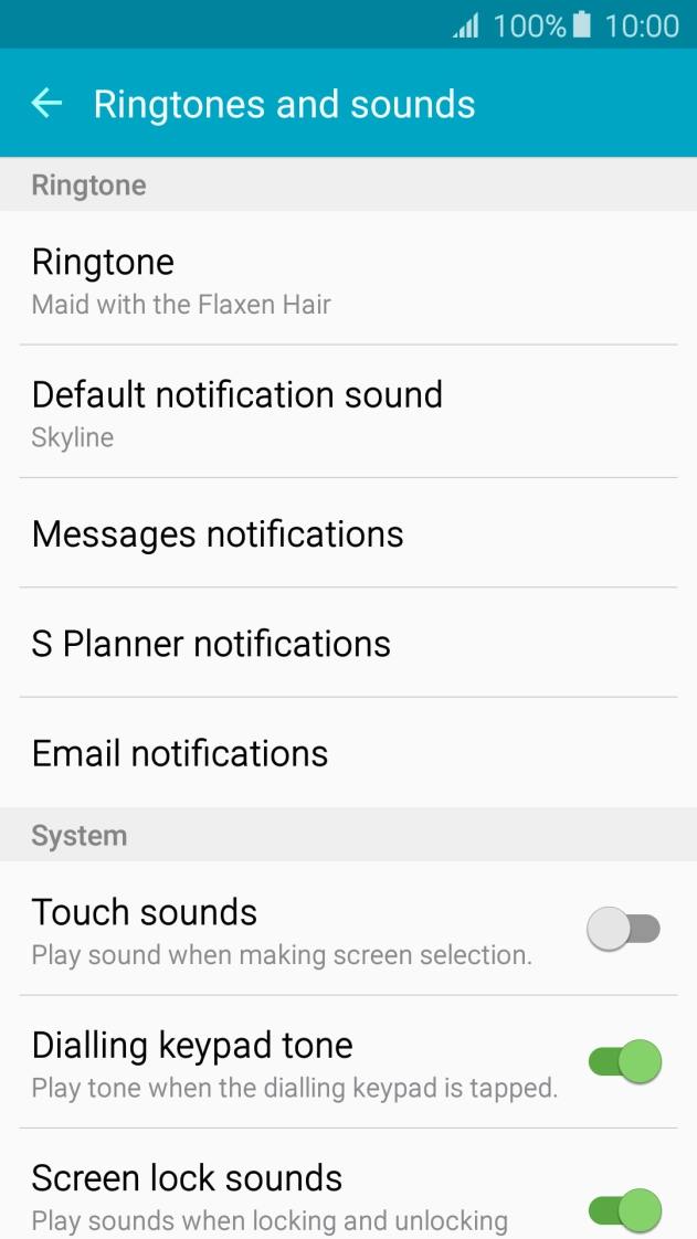 Press the Home key to return to the home screen.