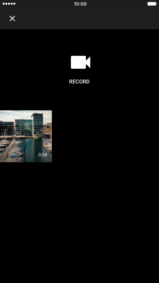 Press the required video clip.