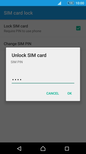 Key in your PIN and press OK.