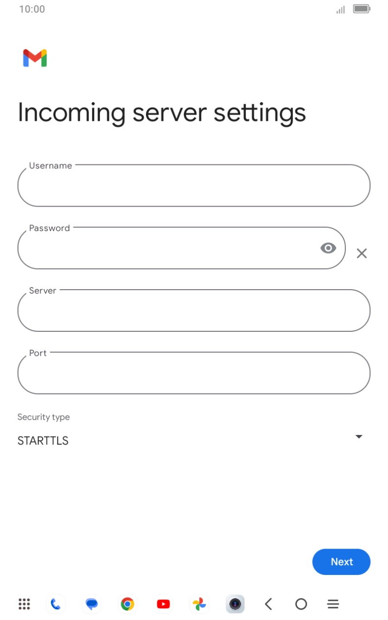 Press the field below 