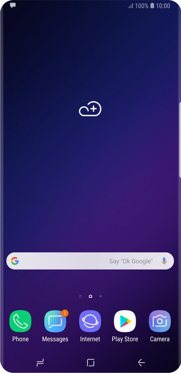 The text/picture message icon shows that you've received a new text or picture message.