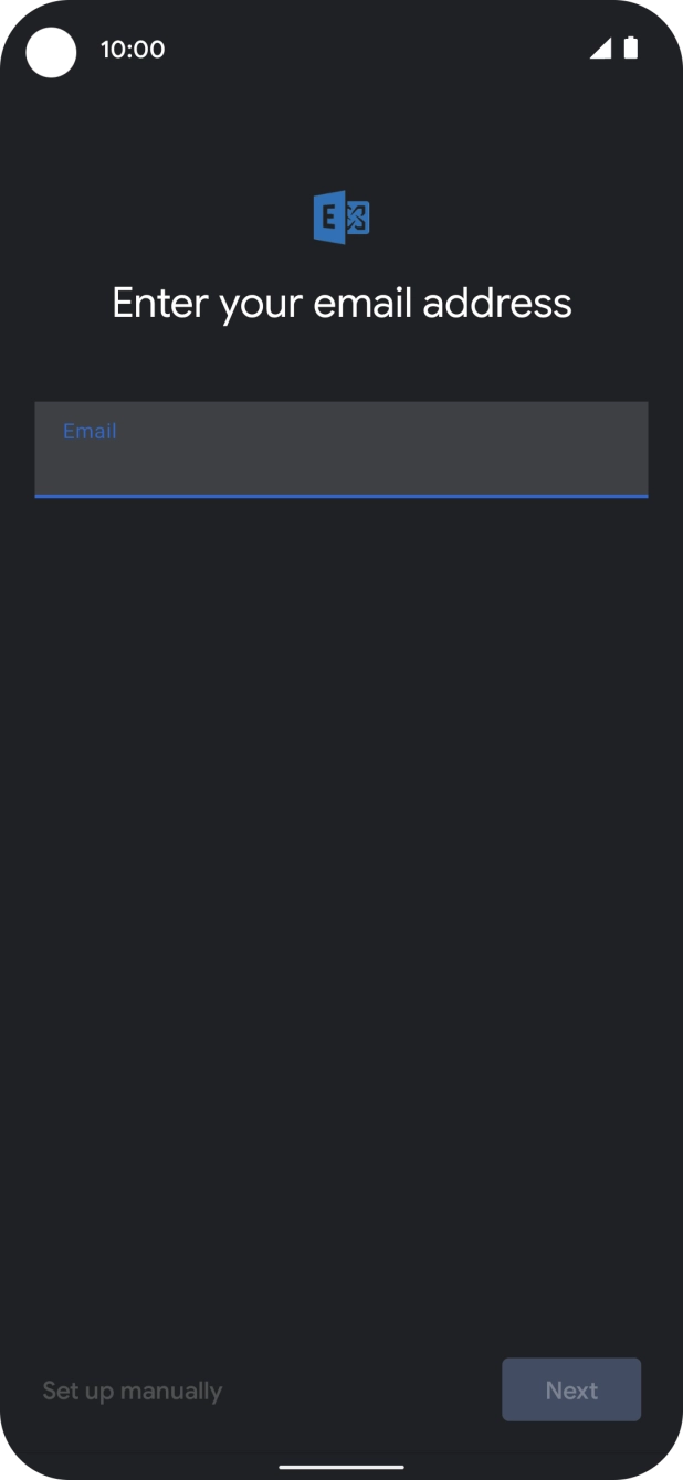 Press the field below 