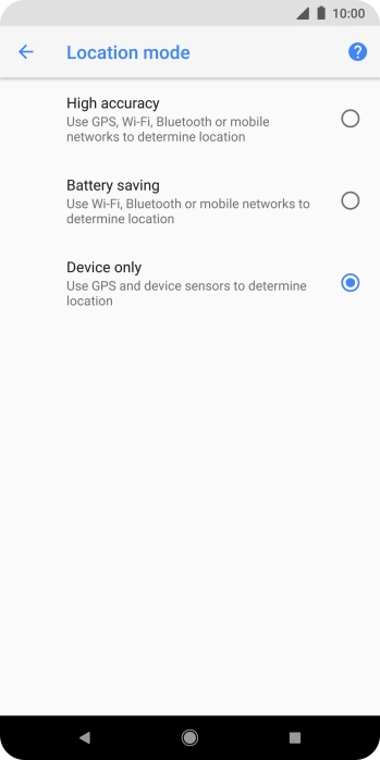 If you select High accuracy, your phone can find your exact position using the GPS satellites, the mobile network and nearby Wi-Fi networks. Satellite-based GPS requires a clear view of the sky. If you select High accuracy, your phone can find your exact position using the GPS satellites, the mobile network and nearby Wi-Fi networks. Satellite-based GPS requires a clear view of the sky.