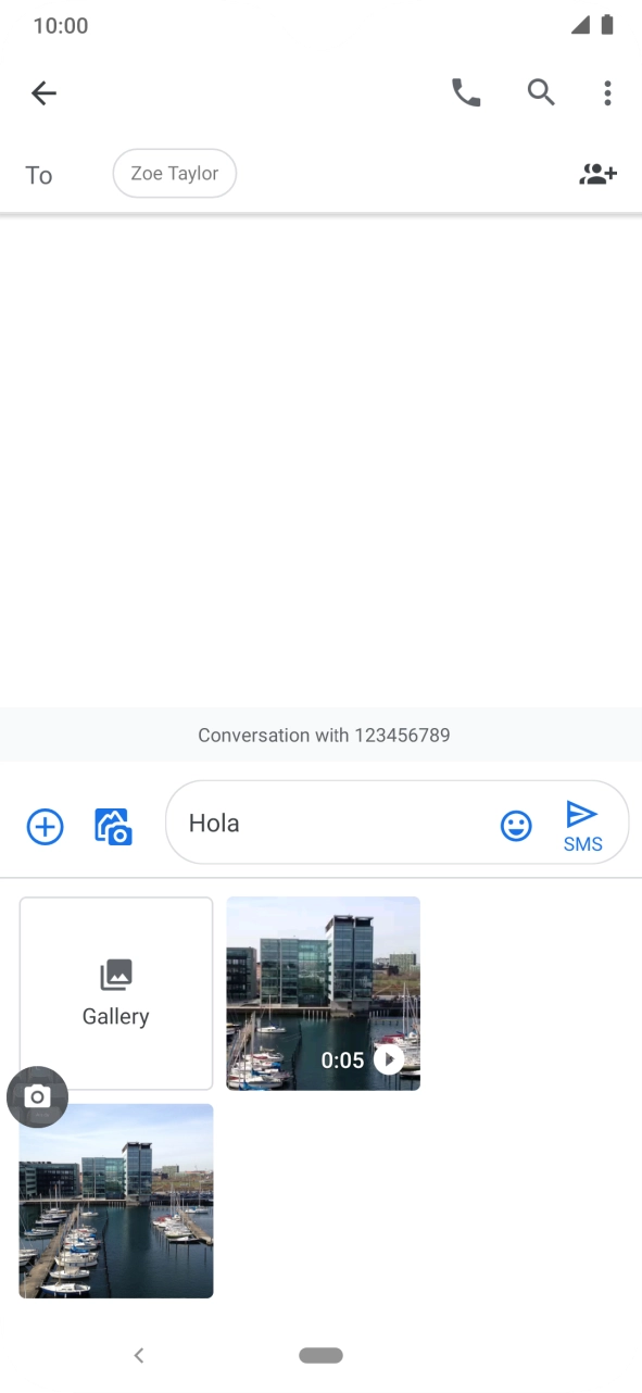 Press Gallery and go to the required folder.