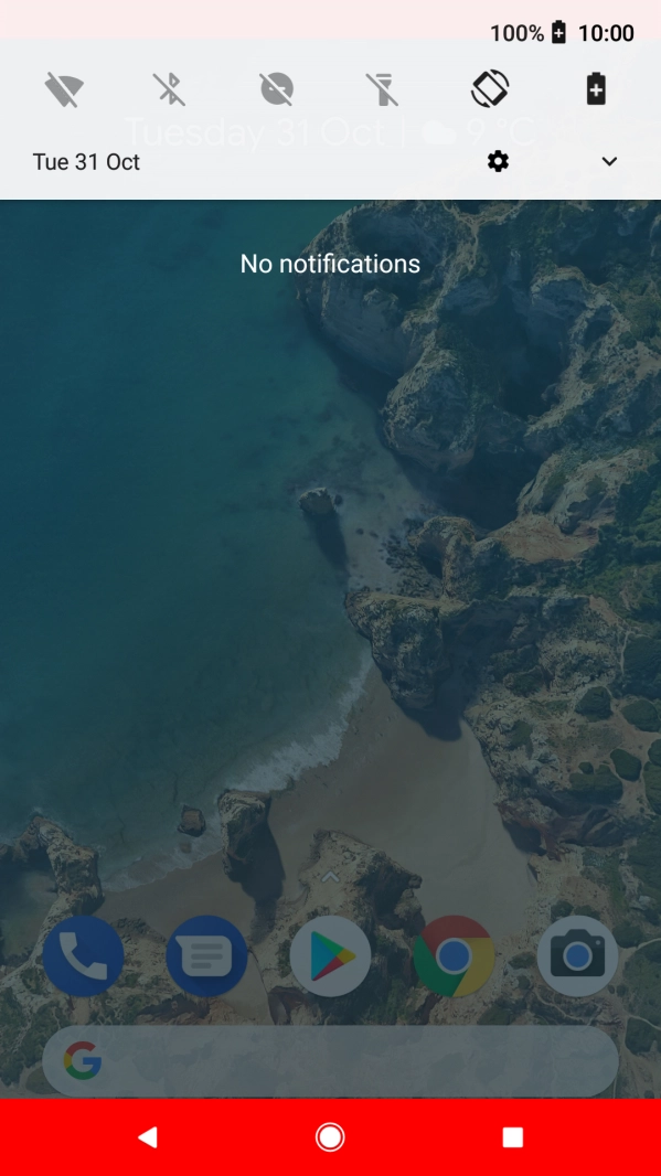 Press the Home key to return to the home screen.