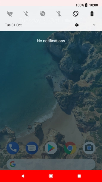 Press the Home key to return to the home screen. Press the Home key to return to the home screen.