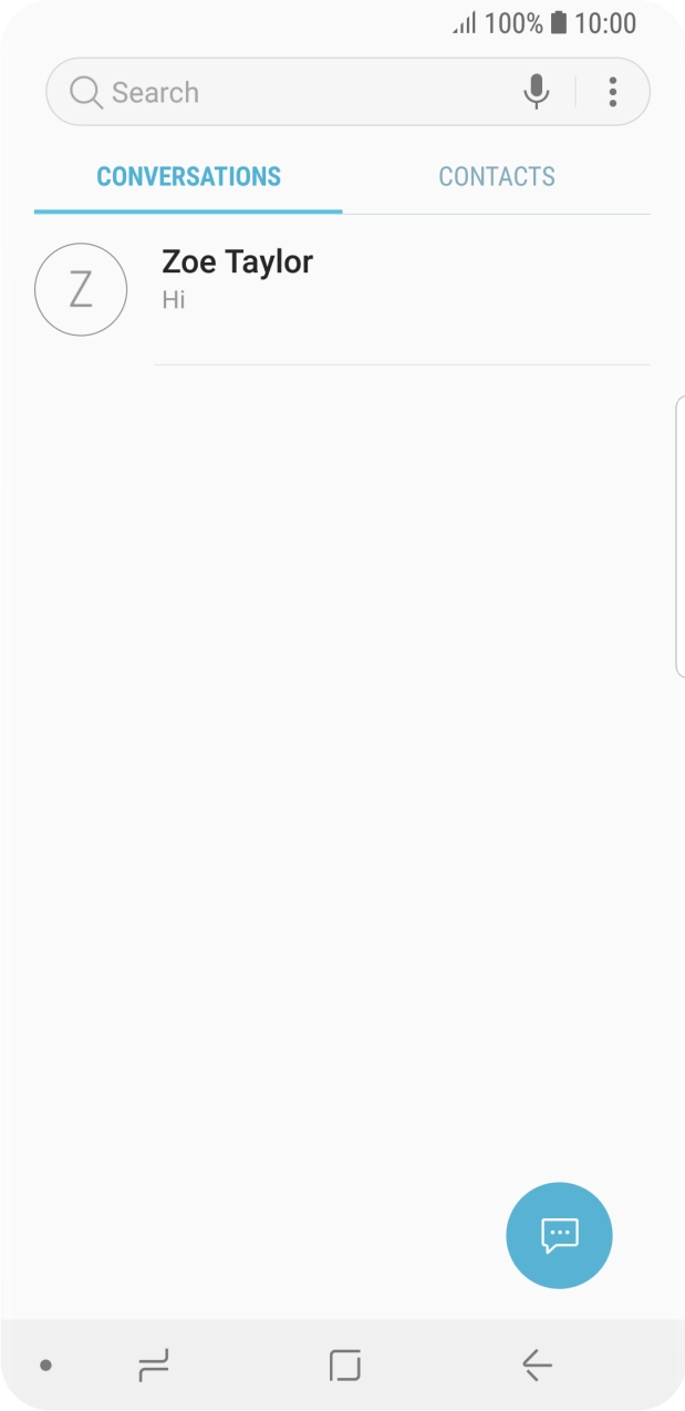 Press the menu icon.