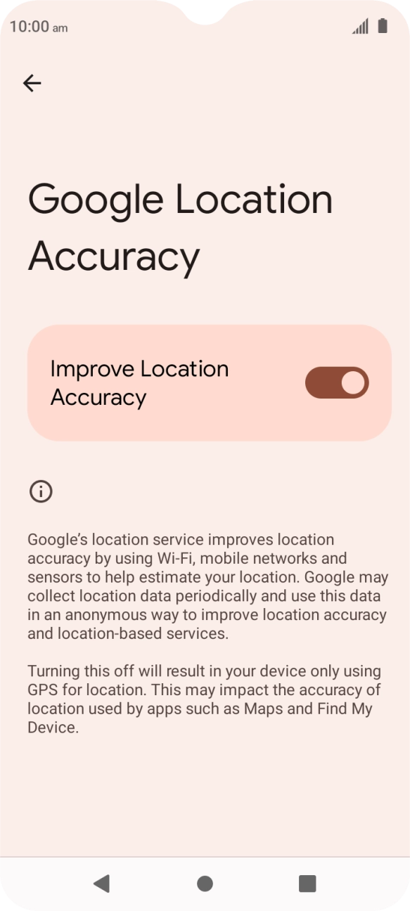 If you press the indicator next to 