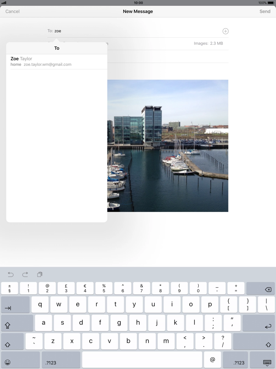 Press the required contact.