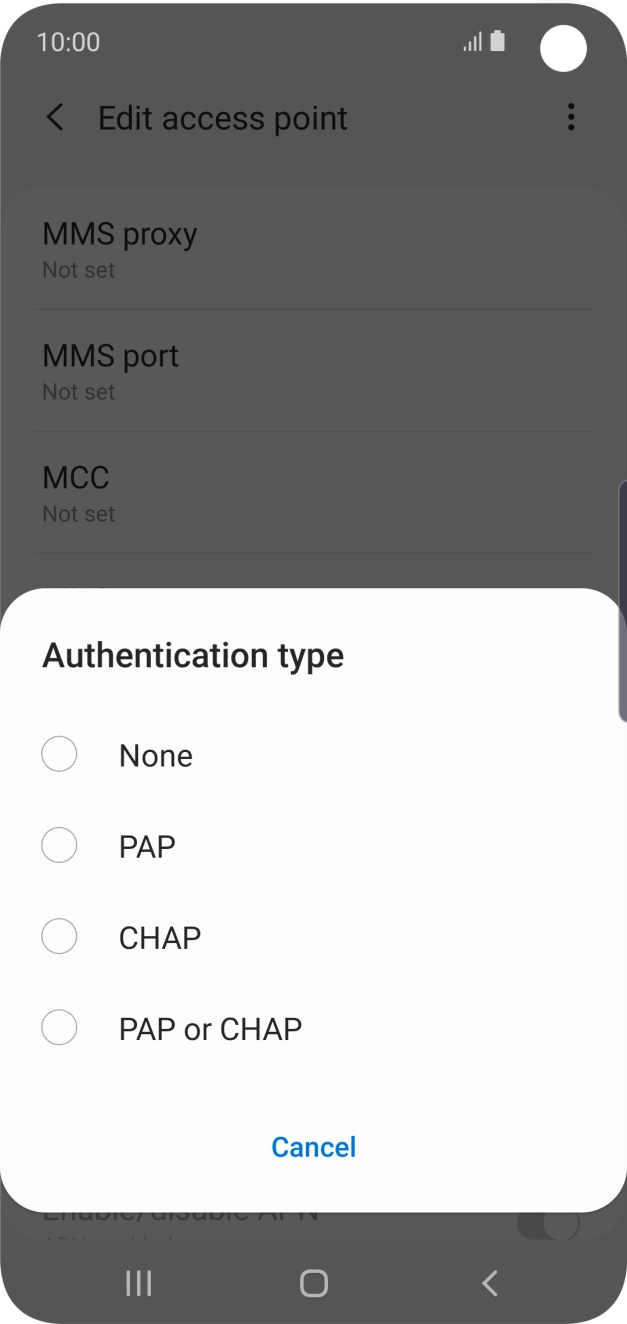 Press None. Press None.