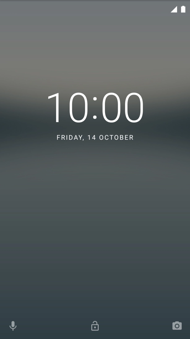 Slide your finger upwards on the screen.