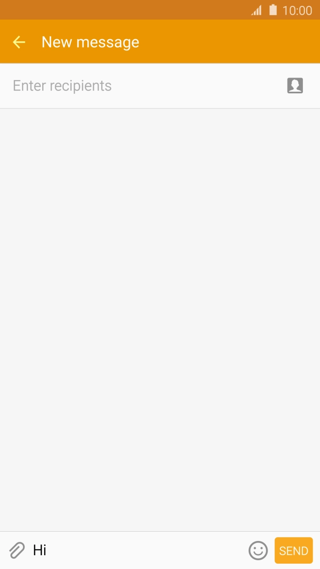 Press Enter recipients and key in the first letters of the recipient's name.