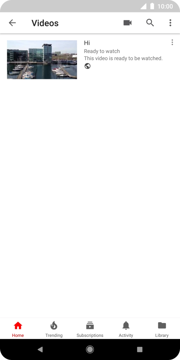 Press the search icon.