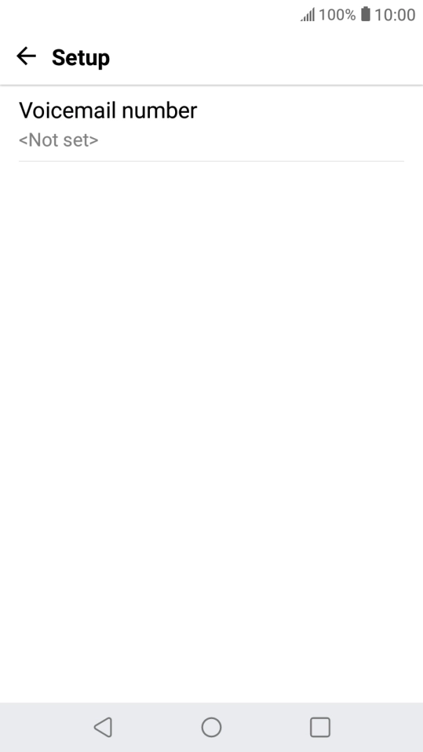 Press Voicemail number.