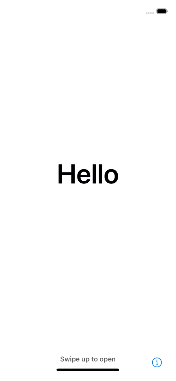 Slide your finger upwards starting from the bottom of the screen.