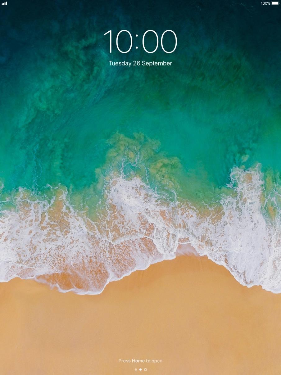 Press the Home key twice.