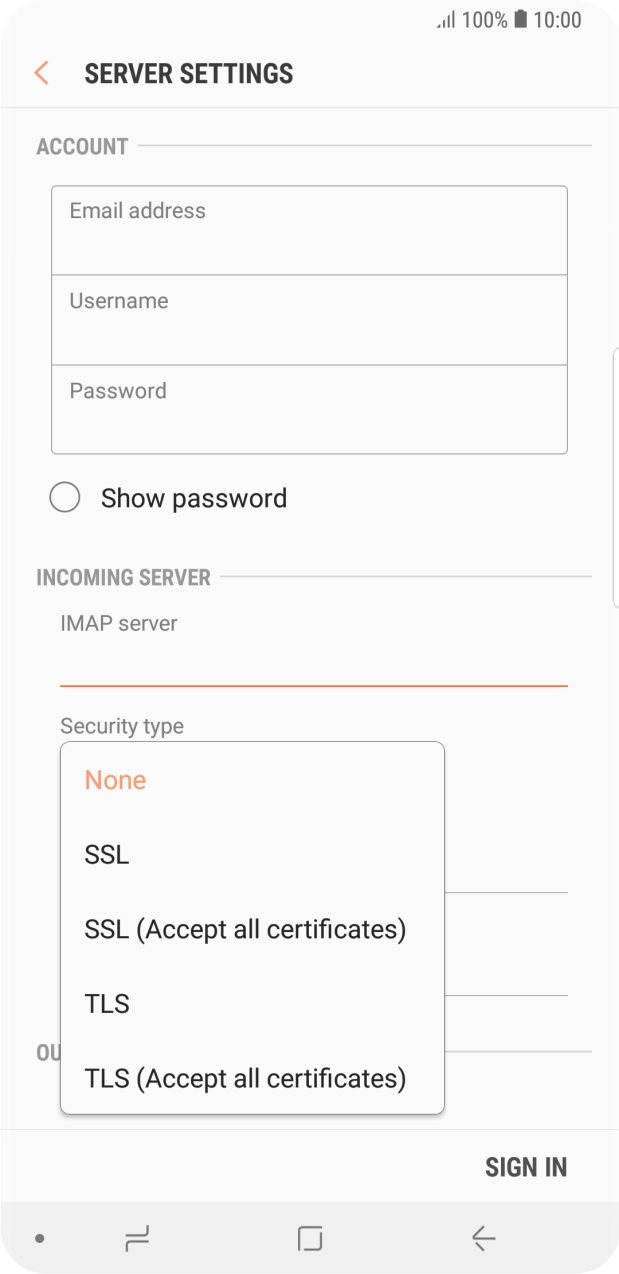 Press TLS to turn on the function.