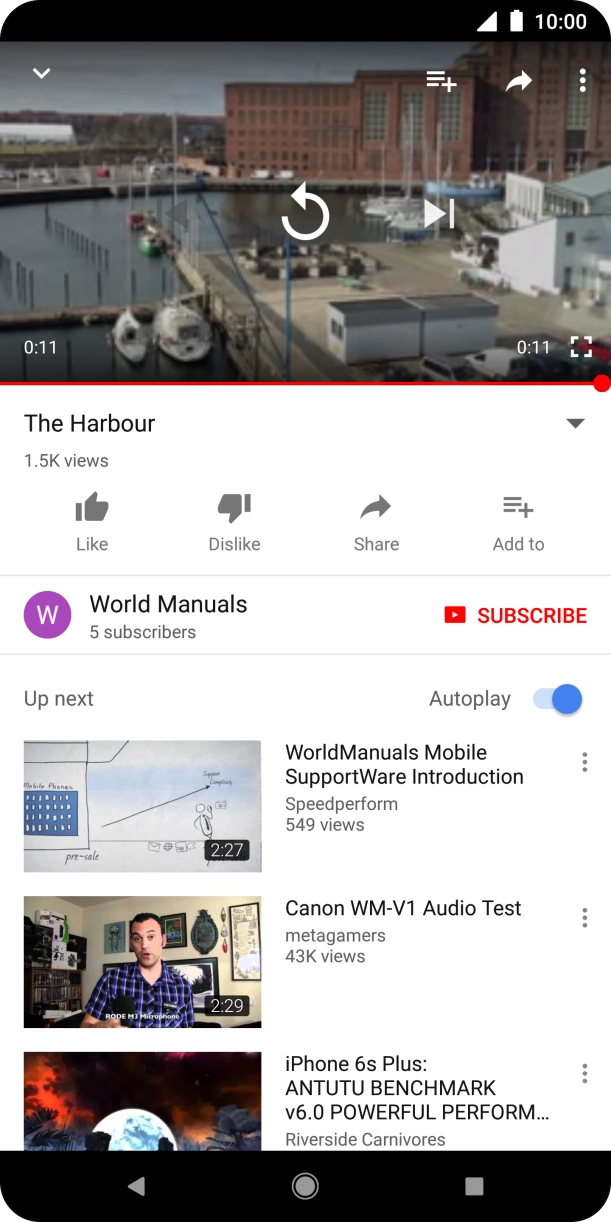 Press the Home key to return to the home screen.
