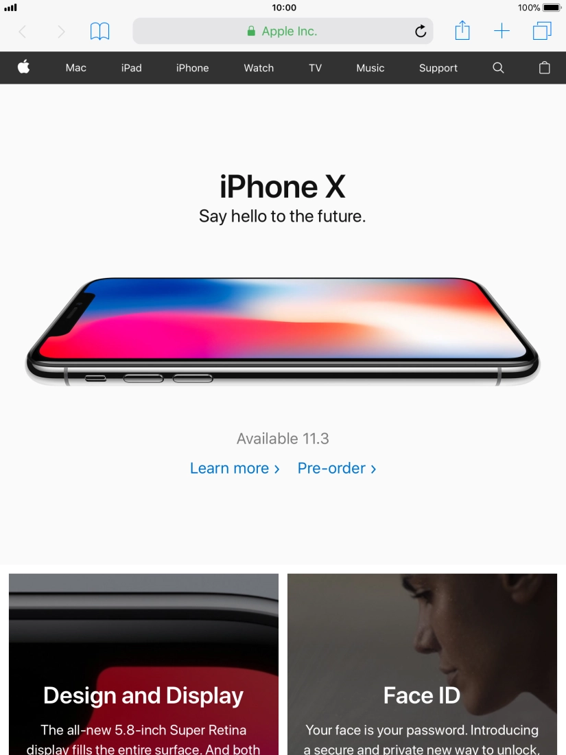 Press the address bar.