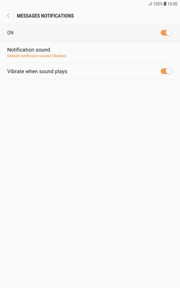Press Notification sound.
