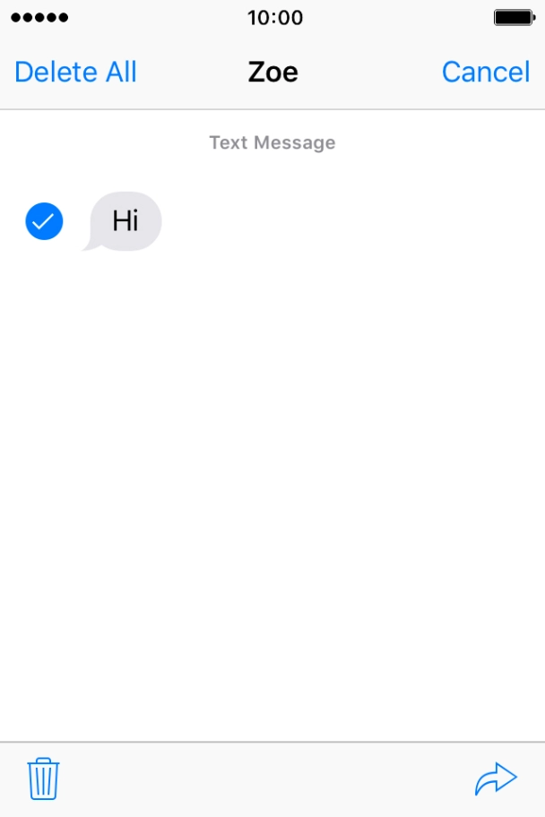 Press the forward icon.