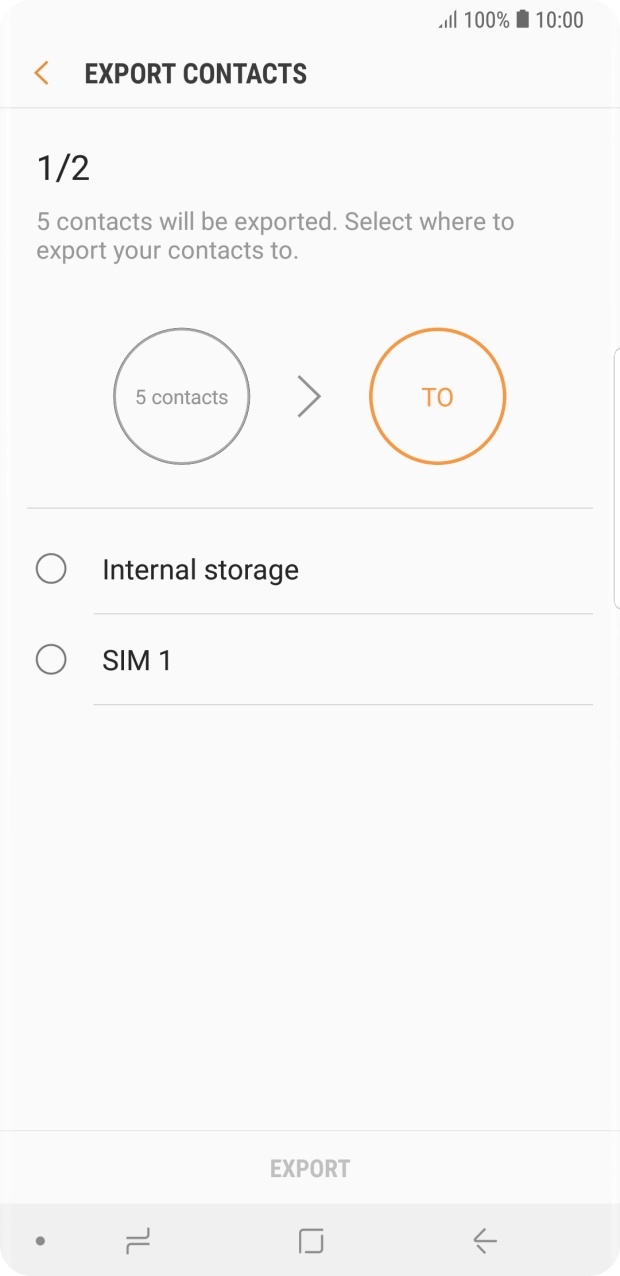 Press the name of your SIM.