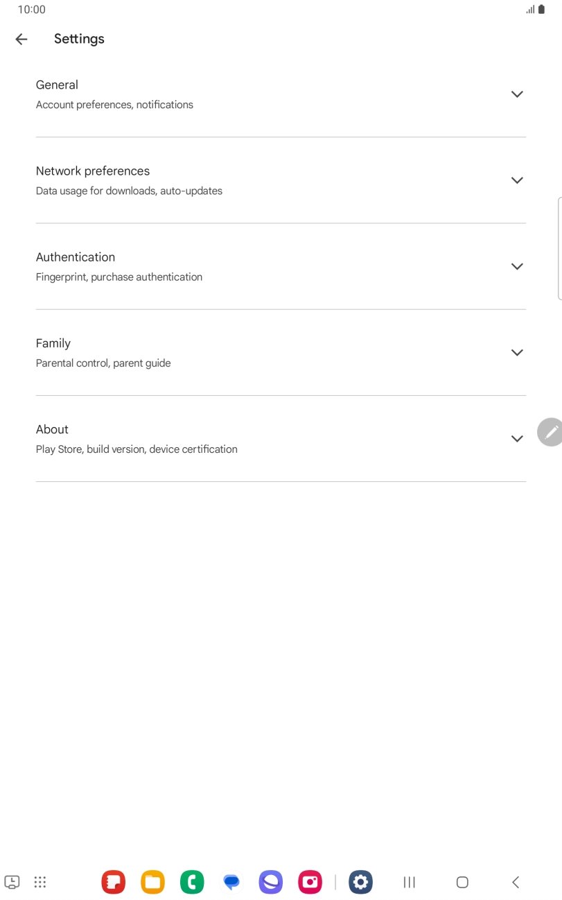 Press Network preferences.