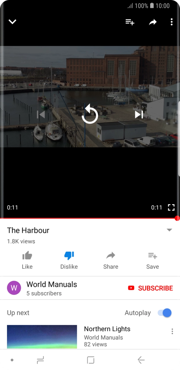 Press the Home key to return to the home screen.