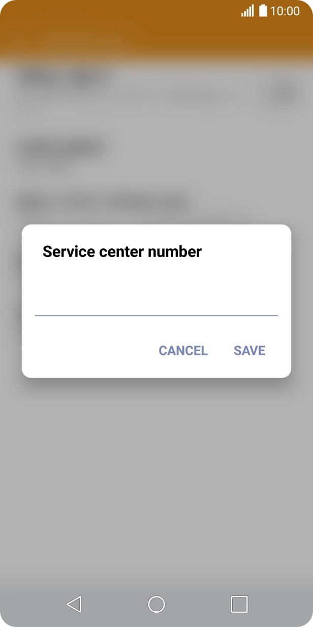 Key in +61418706700 and press SAVE.