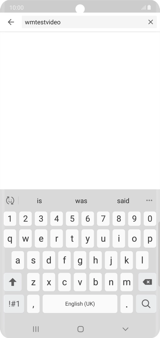 Key in the required search word and press the search icon.