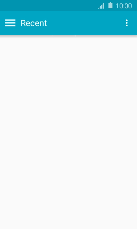 Slide your finger right starting from the left side of the screen.