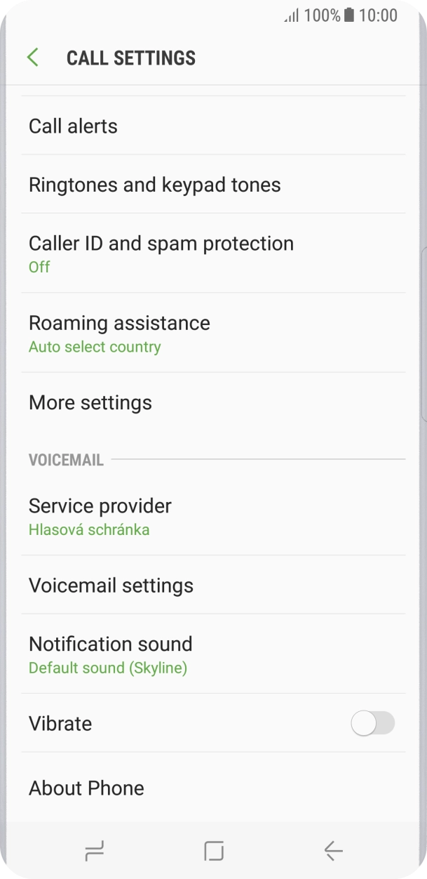 Press More settings.