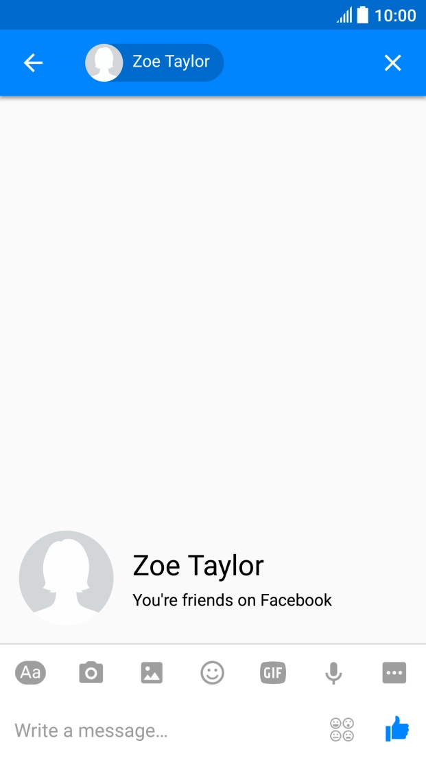 Press the text input field.