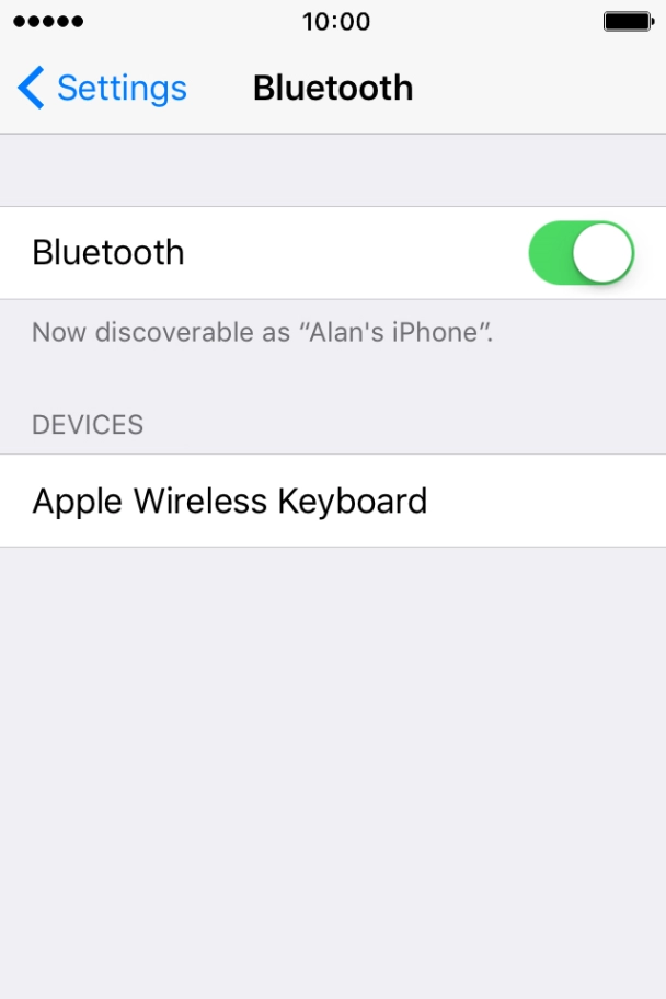 Press the required Bluetooth device and follow the instructions on the screen to pair the device with your phone.