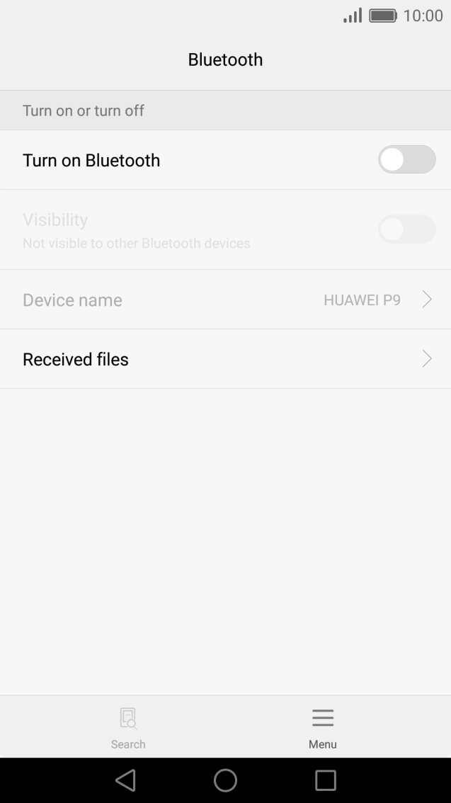Press the indicator to turn the function on or off.