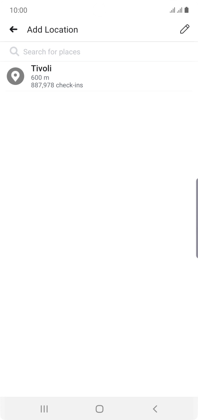 Press the search field and key in the required search word.