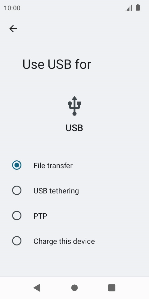 Press File transfer.