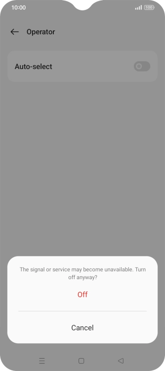 Press Off to turn off the function and wait while your phone searches for networks. Press Off to turn off the function and wait while your phone searches for networks.