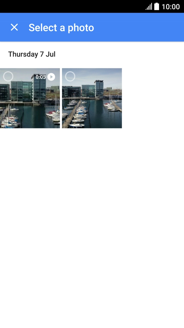 Press the required picture.