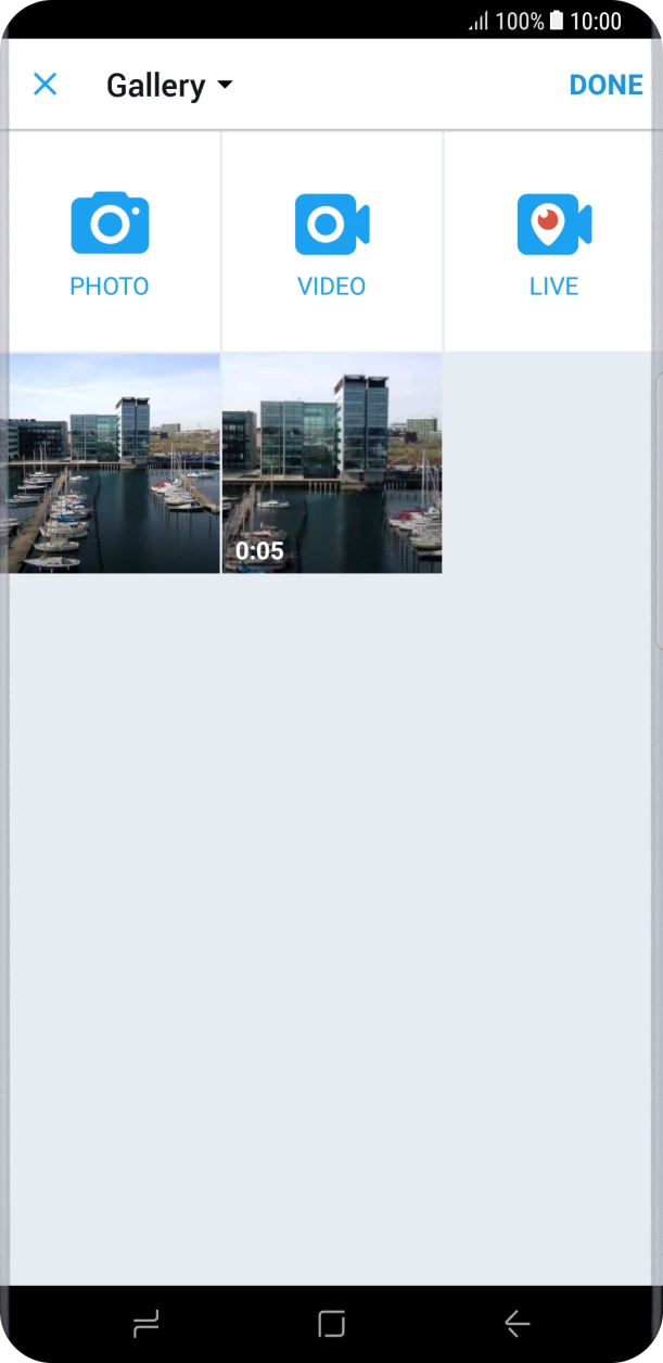 Press the required picture.