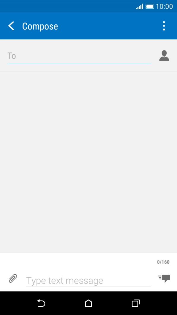 Press To and key in the first letters of the recipient's name. Press To and key in the first letters of the recipient's name.