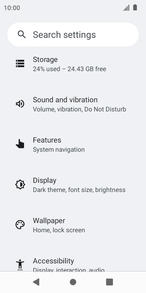 Press Sound and vibration.